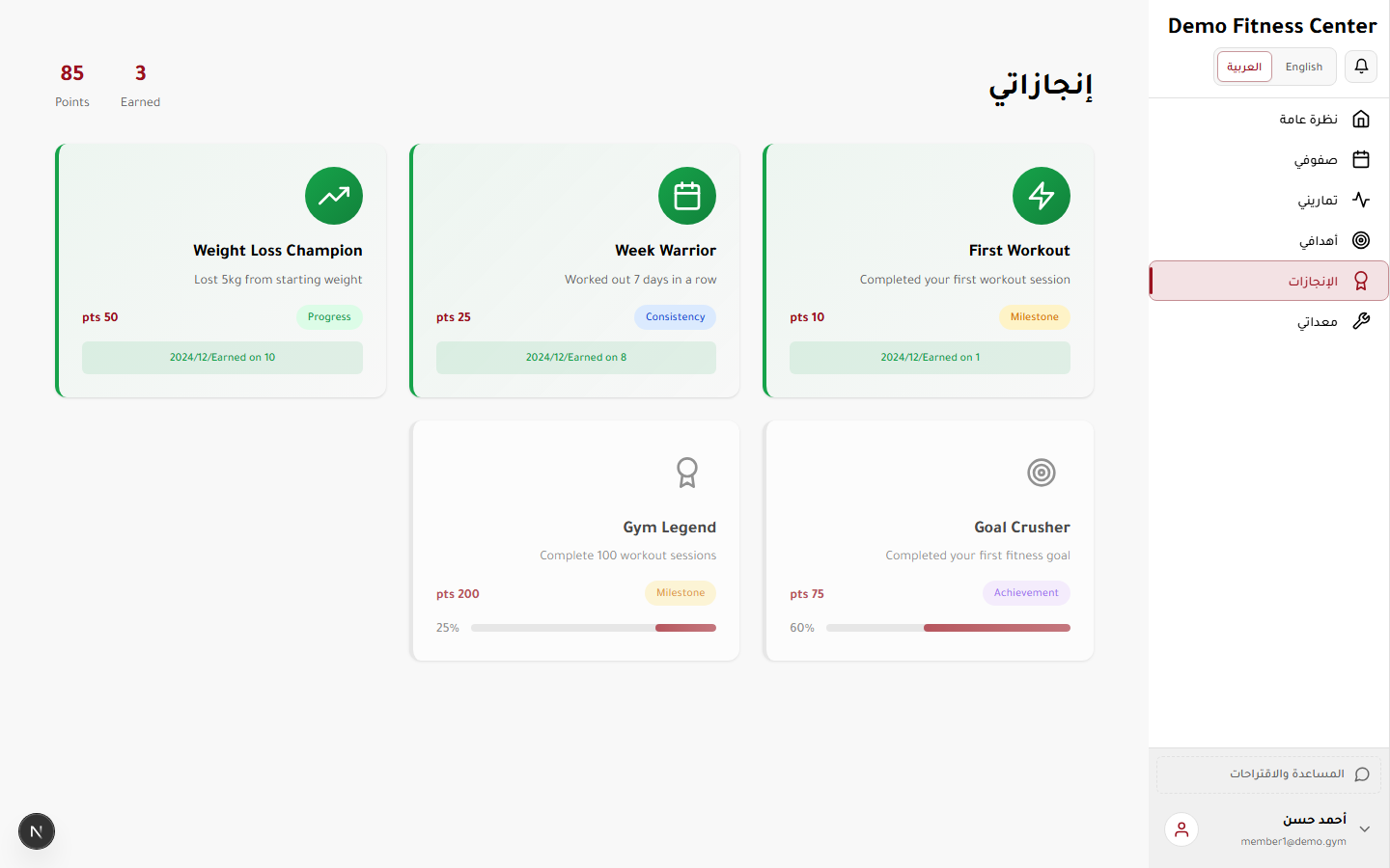 الإنجازات