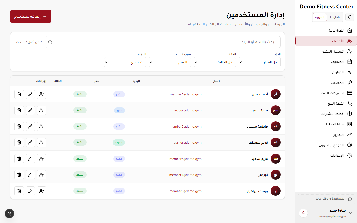 الأعضاء